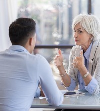 A man talking with Marriage Counselors Near You