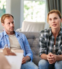 A couple discussing their relationship in Marriage Counseling in Peoria IL